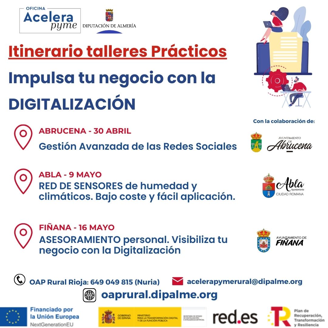 Itinerario de talleres prácticos en Abrucena y Abla